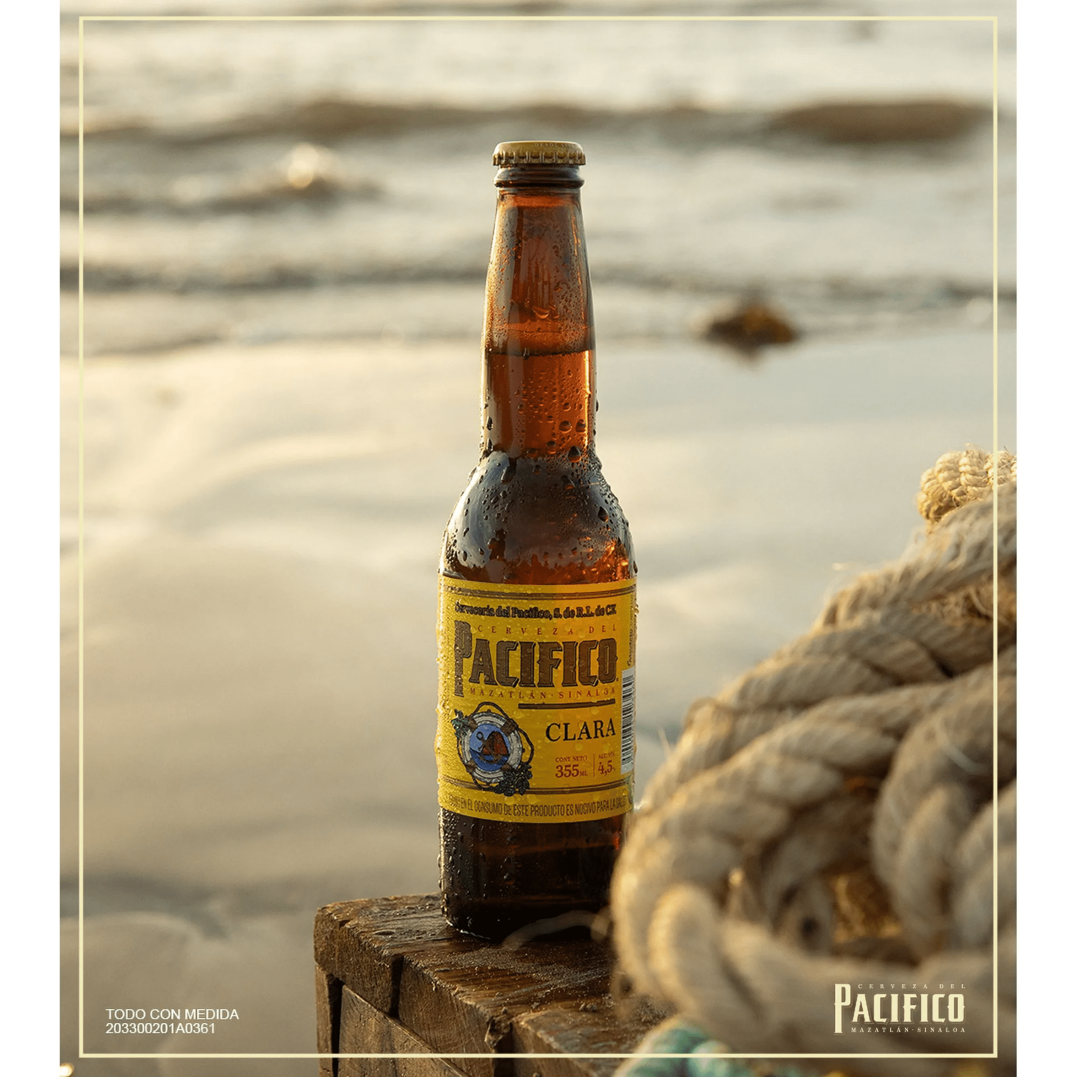 Pacifico Clara Lager Mexican Beer 12oz Glass Bottles  6 Pack 4.4% ABV