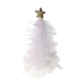 thumbnail image 6 of Sunjoy Tech Christmas Tree Tabletop Decoration Feather Handcrafted Tree Figurine with Star Topper Holiday Home Centerpiece for Christmas New Year Party, 6 of 6