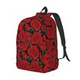 thumbnail image 2 of Balery Rose Flowers Vintage Canvas Backpack for Men and Women - Large Capacity, Durable Travel Laptop Bag for School, Work, Hiking, and Outdoor Activities, 2 of 7