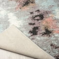 thumbnail image 4 of Zenith Abstract Shag Blue/Pink Area Rug 5'7" x 7'3" 5' x 8' Shag Rectangle, 4 of 5