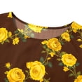 thumbnail image 4 of Cilsoka Fashion Blouses for Women Dressy, 3/4 Sleeve Tops for Women Crew Neck Casual Petite Shirts Three Quarter Sleeve Spring Tee, Graphic Trendy Tees, 4 of 5