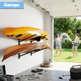 thumbnail image 5 of Ztysn 2 pack Metal Kayak Storage Rack,Wall Mount Holder with 176LBS,Adjustable Heavy Duty Kayak Hanger for Garage,Fits Canoe,Paddle Board,Black, 5 of 7