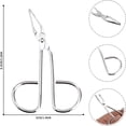 thumbnail image 2 of EXLEAF 2026 New Eyebrow Tweezers Women Stainless Professional Scissors Handle Slant Tip Flat Tweezers Hair Pluckers Brow Pliers Clip Shaping Crafting Care Beauty Tools for Women and Men, 2 of 7