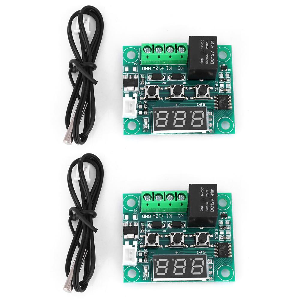 Speed Controller W1209 Digital Thermostat Module 2-Pack With Waterproof ...