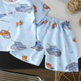 thumbnail image 6 of Toddler Boy Summer Clothes Funny Letter T Shirt Elastic Waist Pockets Shorts Set 2 Piece Outfit,Functional Pockets 6-12 Months 12-24 Months 2t 3t 4t 5t 6t 7t 8t 9t Children 2-3 Years, 6 of 6