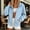 Light Blue, variant on Women's Raglan Sleeve Zip up Sweatshirt Jacket Stand Collar No Hood Casual Long Sleeve Outerwear with Pockets S-2XL Navy