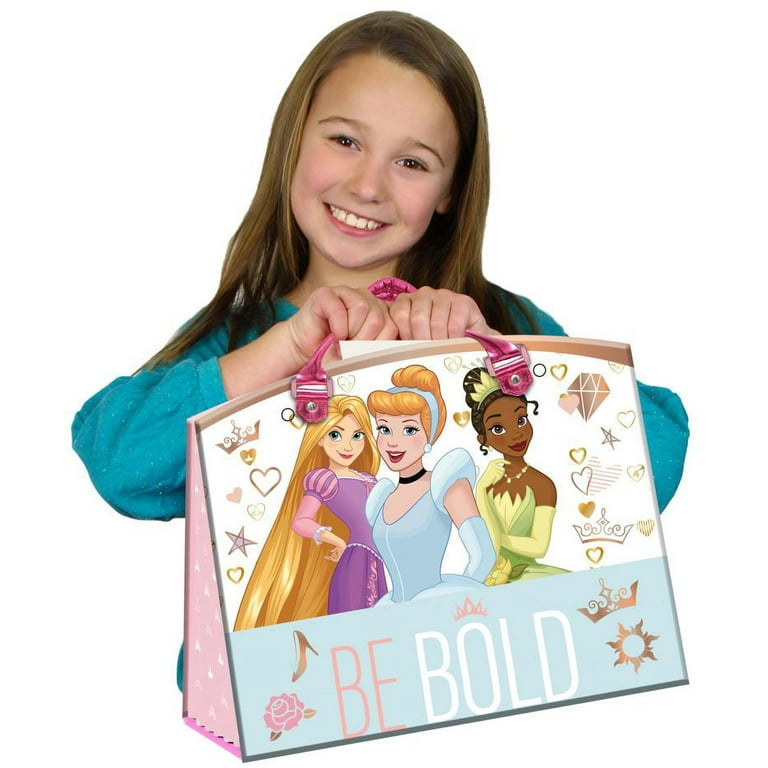 Disney Princess Girls Activity Tote Art & Craft 100 Pieces Kit Value Box,  for Child 