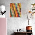 thumbnail image 3 of Sikiie Abstract Watercolors Tartan Print Canvas Decorative Hanging Painting, Anti-shrinkage Hanging Frame, Suitable for Home, Office Wall Decorations, 3 of 6