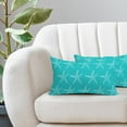 thumbnail image 6 of Teal Starfish Lumbar Pillow Covers 12X20 Inch Coastal Beach Nautical Couch Pillow Cases Summer Aqua Turquoise Ocean Throw Pillows Set of 2 Home Decor for Living Room Bedroom Cushion Outdoor, 6 of 6
