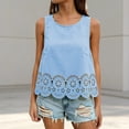 thumbnail image 2 of LILIYA Basic Tank Tops for Women Cotton Casual Solid Color Womens Summer Tank Tops Adjustable Loose Fit V Neck High Strechy Sleeveless Womens Camisole Basic Cami Layering Shirts, 2 of 6