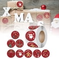thumbnail image 5 of Pegatinas navideñas, pegatinas de sellado de regalo con tema navideño, pegatinas decorativas, pegatinas de sello en rollo, 5 of 5
