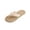 52#Beige, variant on Women's Braided Strap Flip Flops, Hemp Footbed Slide Sandals, Open Toe Flat Shoes Ideal for Summer Wear, Daily Outings, and Casual Outdoor Activities