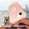 thumbnail image 5 of for iPhone 16e Case, Heavy Duty Military Grade Drop Protection Hybrid Cover, Rugged Shockproof Dustproof Triple-Layers Tough Phone Case Cover for iPhone 16e, Rosegold, 5 of 7
