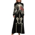 thumbnail image 2 of Vestido largo Skeleton Love (Halloween) vestidos de verano para mujer 2024 ropa de verano vestido de mujer, 2 of 5