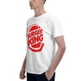 thumbnail image 5 of Burger King Logo Men'S Basic Short Sleeve T-Shirt Fashionable White Medium, 5 of 8