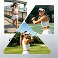 thumbnail image 5 of SAWOBUUN Sun Visor Hat Mesh Breathable Outdoor Sport Cap Adjustable Lightweight Golf Tennis Baseball Cap for Women Men, 5 of 5