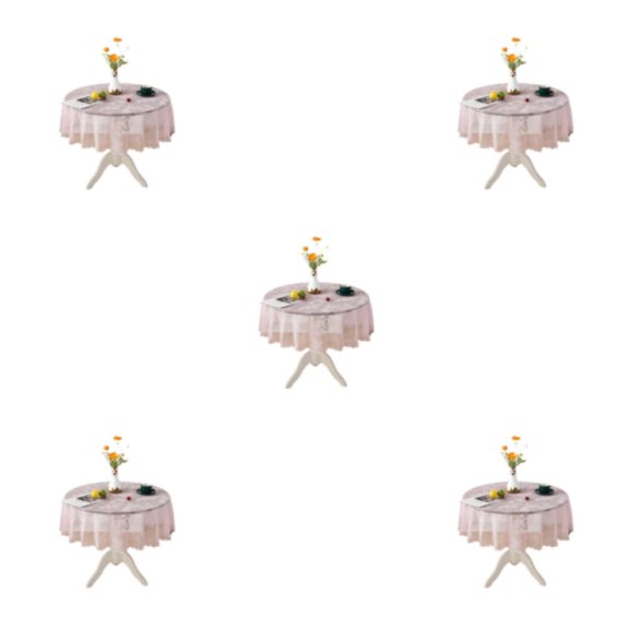 Advancent Mantel de encaje y decoración para de comedor elegante y fácil de mantener cubierta de flor rosa 150cm Type2 NO2