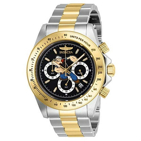 Invicta Unisex Watch - Invicta Men's 27412 Character Quartz Chronograph Black Dial Watch