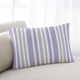 thumbnail image 2 of Light Purple Grey Stripe Throw Pillow Cover 24 x 36 Inch Decorative Pillow Cover Farmhouse Minimalist Striped Lumbar Pillowcase Seasonal Rectangle Cushion Case for Couch Sofa Bed Living Room, 2 of 7