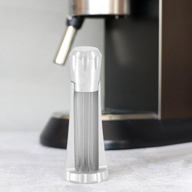Agitador de café con base Agitador de café Herramienta de manipulación de café de aleación de aluminio Nivelador de café duradero Reutilizable para Plata Baoblaze Agitador de café
