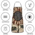 thumbnail image 6 of Disketp USA Sunflower Flag Kitchen Apron with adjustable Aprons for Women with Pockets Cooking Powder Pink Apron, 6 of 7