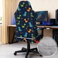 thumbnail image 5 of HUIACONG Cartoon Dinosaur Gaming Chair Cover Easy to Install Universal Gaming Chair Cover Non-Slip Office Chair Cover Protector for Large and Tall Reclining Gaming Chairs, 5 of 6