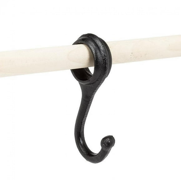 Black Cast Iron Dowel Hook