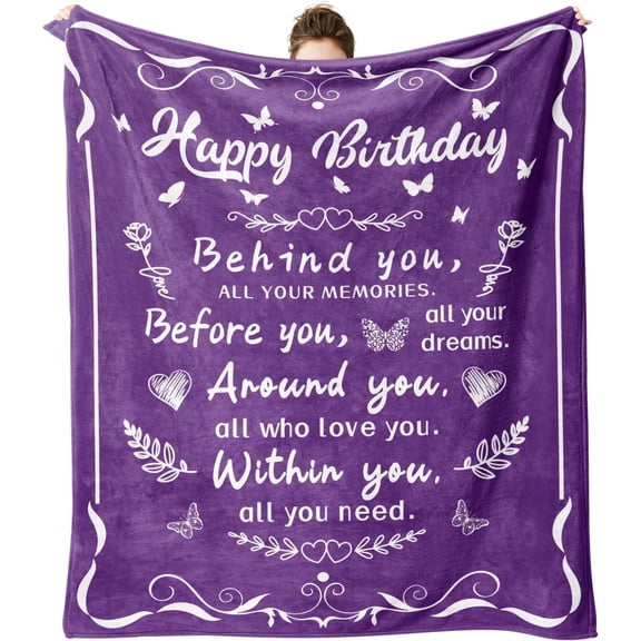 Birthday Gifts for Women, Birthday Decorations for Women, Gifts for Women Birthday Unique, Women Birthday Gift Ideas, Soft Throw Blanket 60"X50"