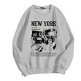 thumbnail image 1 of toraway Chandails en Molleton Graphiques pour Femmes, Tee-Shirts Graphiques à Manches Longues, Col Rond, Pulls pour Femmes TTG, 1 of 4