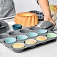 thumbnail image 3 of Qtmnekly Silicone Baking Cups, Reusable Cupcake Liners,48 Pack Cake Molds, Standard Size Muffin Liners, Dishwasher Safe Silica gel Photo Color, 3 of 7