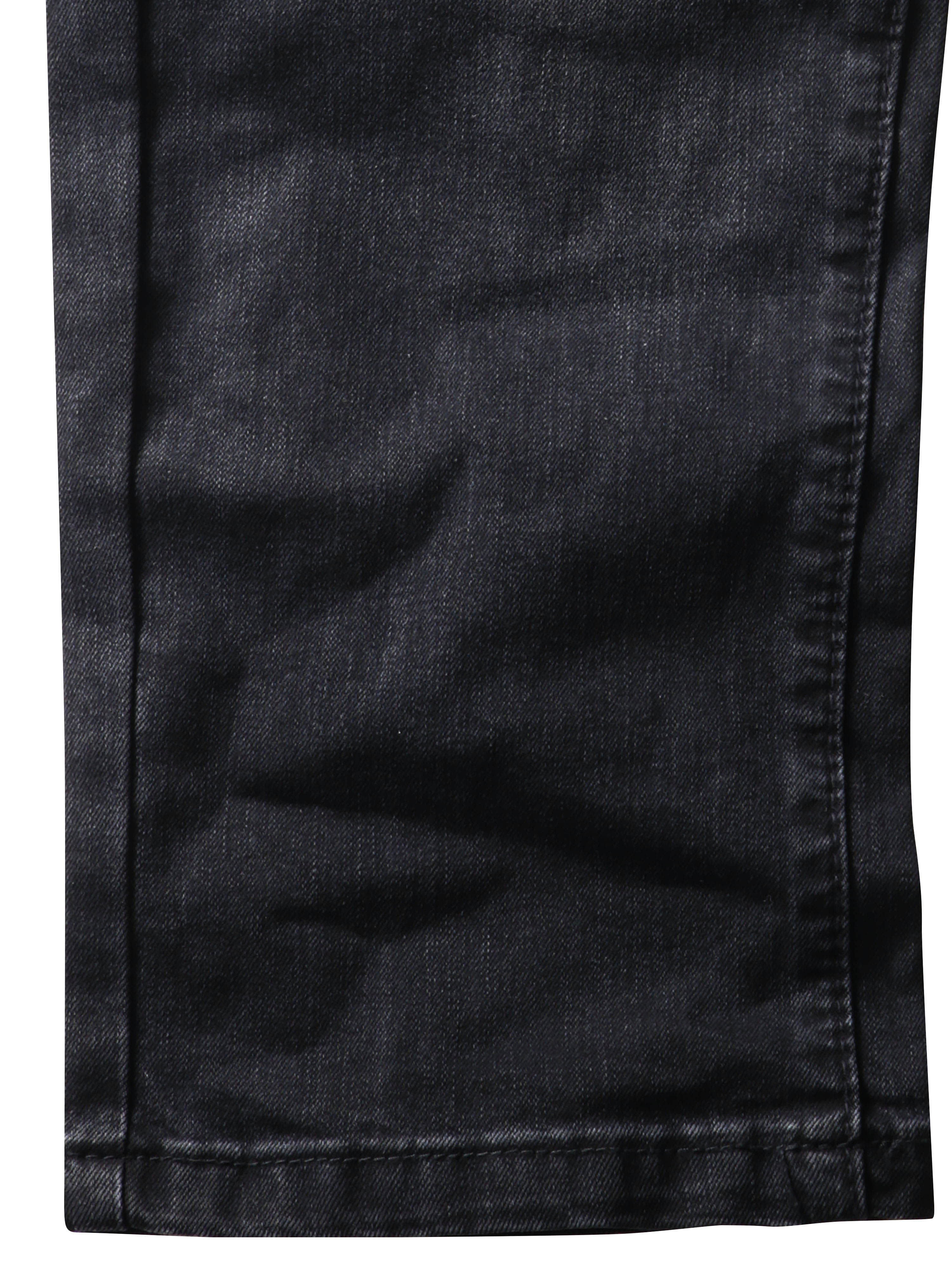 Ma Croix Mens Distressed Skinny Fit Denim Jeans with Zipper Pocket - image 4 of 6