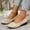 #306-Beige, variant on Wowcloth Women's Fashion Casual Bean Shoes – Slip-On Round Toe with Wedge Heel in Solid Color for Everyday Comfort