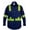 Navy Blue, variant on Flame Resistant FR High Visibility Hi Vis Shirt - 88% C/12% N - 7oz (Small, Orange)