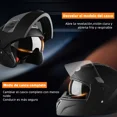 thumbnail image 3 of Casco Moto Abatible Certificado Dot Con  Led Luz, 3 of 10