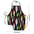 thumbnail image 2 of Easygdp Colorful Fishing Lures Apron Waterdrop Resistant with 2 Pockets,Oil Resistant Cooking Kitchen Chef Apron for Women Men, 2 of 7