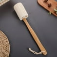Long Handled Loofah Scrub Brush Exfoliating Back Massager For Shower