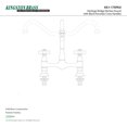 thumbnail image 3 of Kingston Brass KS1175PKX 8" Centerset Kitchen Faucet Less Sprayer, ORB, 3 of 3