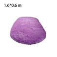 thumbnail image 4 of Moyic Manta ovalada, alfombrilla lavable para el suelo, alfombra decorativa resistente a los deslizamientos, adornos para la puerta del pasillo del Decoración del hogar Púrpura 1.6*0.6 metros Moyic HA071454-12, 4 of 5