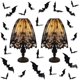 thumbnail image 3 of 3 piezas de cubierta de pantalla de lámpara de Halloween con encaje negro, cubierta de telaraña para pantallas de lámparas, decoración para fiesta de Halloween, decoración interior, 3 of 7