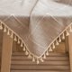 thumbnail image 5 of BR Mantel de lino y algodón a cuadros - Decoración hogareña rectangular - 140x180cm, 5 of 5