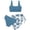 Navy, variant on SHenli Girls Tankini Swimsuits Size 10-12 Cutout Bikini Set Adjustable Straps Tankini 3pcs Girls Bathing Suit size 8 Cute Pattern Print Girls' Swimwear with Print Shorts
