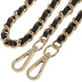 thumbnail image 4 of Cadena de metal de cuero sintético reemplazo genuino bolsa de hombro intercambiable bolsa de correa accesorios-43 pulgadas Feliz Sencillez, 4 of 5