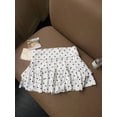 thumbnail image 3 of White Polka Dot Ruffle Layered Mini Skirt For Women Casual Summer Wear, 3 of 7