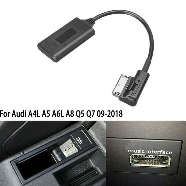  AMI - Cable auxiliar MMI para Apple iPhone 14 13 12 11 XS XR X  8 7 6 compatible con Audi A3/A4/A5/A6/A7/A8/S4/S6/S8/Q5/Q7/R8/TT, adaptador  de interfaz auxiliar de coche compatible con VW