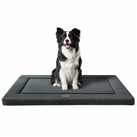 Cama para Perros WESTERN HOME para Transportadora con Espuma de Alta Resiliencia Gris Oscuro