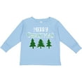 thumbnail image 3 of Inktastic Merry Christmas Green Plaid Christmas Trees Boys or Girls Long Sleeve Toddler T-Shirt, 3 of 5