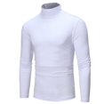 thumbnail image 1 of Lefu Chandail à Col Roulé Ajusté pour Homme à Manches Longues, Chandail Chaud en Tricot Extensible, 1 of 7
