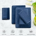thumbnail image 4 of Green Essen 8 Pieces Extra Large Bath Towel35"x 70" Highly Absorbent Quick Dry Bath Sheets Bath Towel Oversized Clearance Soft Shower Towels for Bathroom Spa Hotel Gym(Navy), 4 of 8