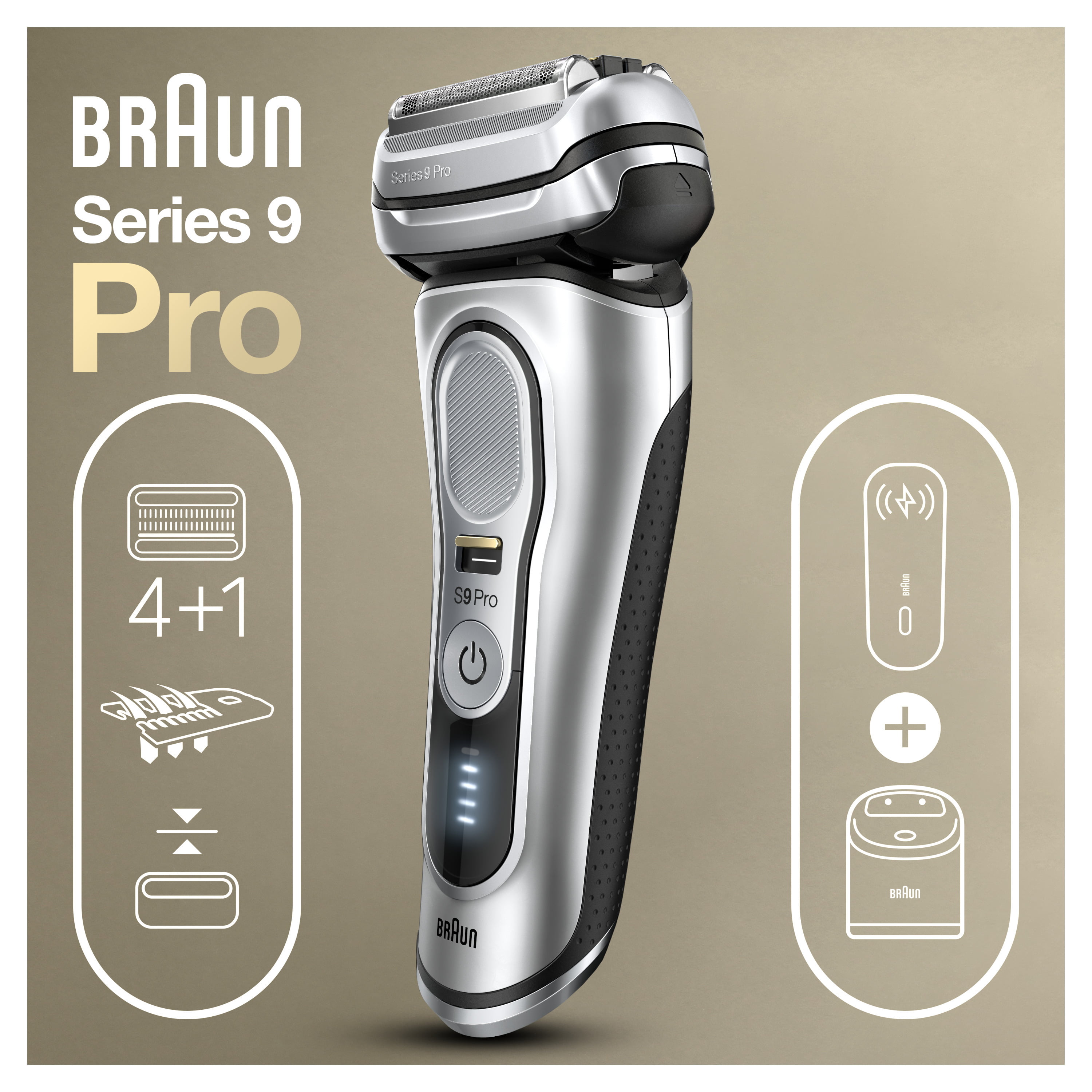Braun Series 9 Pro 9477cc Electric Shaver, 5-in-1 SmartCare Center 