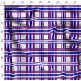 thumbnail image 4 of Soimoi Blue Modal Satin Fabric Gingham Check Print Sewing Fabric Yard 42 Inch Wide, 4 of 5